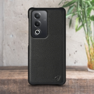 Кожаная накладка Stenk Cover для OPPO A80 Черный