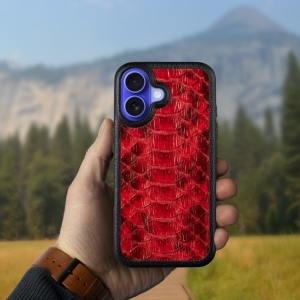 Шкіряна накладка Stenk ExBacker Python Scales для Apple iPhone 16