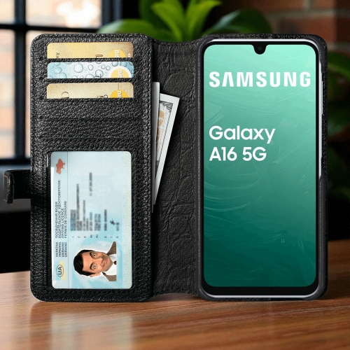 чохол-гаманець на Samsung Galaxy A16 5G Чорний Stenk Premium Wallet фото 2