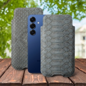 Футляр Stenk Sportage Python для Samsung Galaxy S25 Сірий