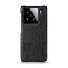 Кожаная накладка Stenk Reptile для Xiaomi 15 Чёрный