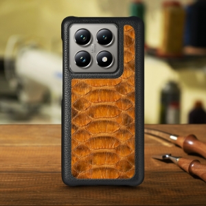 Накладка Stenk ExBacker Python Scales для Xiaomi 14T Pro Коричневий