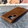 Накладка Stenk Cover Crazy Horse для Samsung Galaxy S26 Ultra Camel