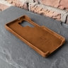 Накладка Stenk Cover Crazy Horse для Samsung Galaxy S26 Ultra Camel