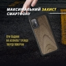 Кожаная накладка Stenk WoodBacker для HTC Desire 21 Pro 5G Чёрная