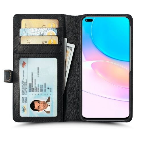 чехол-кошелек на HuaWei Nova 8i Черный Stenk Premium Wallet фото 2