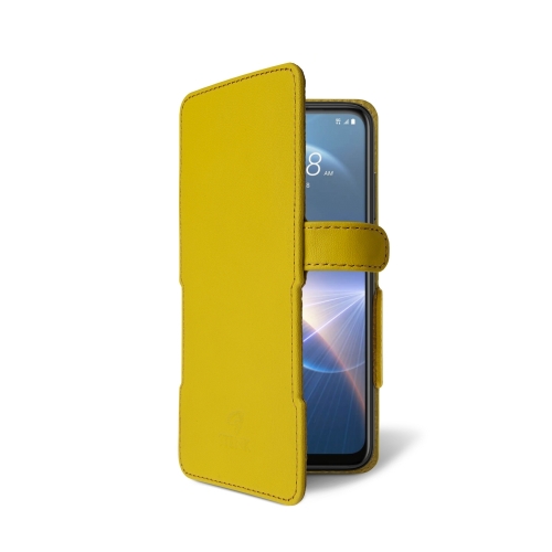 чехол-книжка на HTC Desire 22 Pro Желтый  Prime фото 2