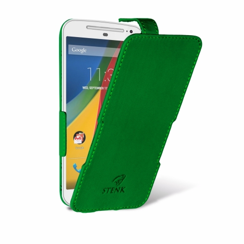 чохол-фліп на Motorola Moto G (2nd Gen) Зелений Stenk Сняты с производства фото 2