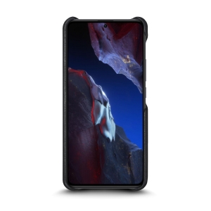 Шкіряна накладка Stenk Reptile Cover для Xiaomi Poco F5 Pro Чорна