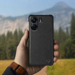 Шкіряна накладка Stenk Cover для Xiaomi Redmi 13C Чорний