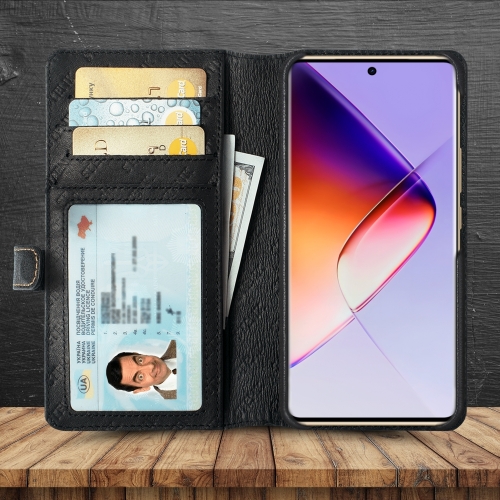 чохол-гаманець на Infinix Note 40 Pro 4G Чорний Stenk Premium Wallet фото 2