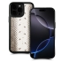 Кожаная накладка Stenk ExBacker для Apple iPhone 16 Pro Max Черно-белая кобра