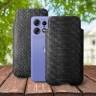 Футляр Stenk Sportage Python для Motorola Edge 50 Pro Чёрный