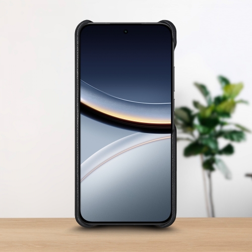 бампер на Xiaomi Poco F7 Черный Stenk WoodBacker фото 2