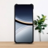Кожаная накладка Stenk WoodBacker для Xiaomi Poco F7 Черный