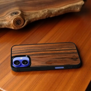 Накладка SkinBacker Wood для Apple iPhone 16 Палісандр