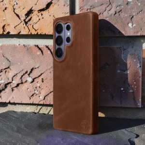 Накладка Stenk Cover Crazy Horse для Samsung Galaxy S26 Ultra Коричневый