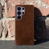Накладка Stenk Cover Crazy Horse для Samsung Galaxy S26 Ultra Коричневый Накладка Stenk Cover Crazy Horse для Samsung Galaxy S26 Ultra Коричневый