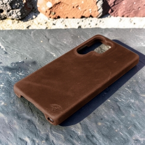 Накладка Stenk Cover Crazy Horse для Samsung Galaxy S26 Ultra Коричневый