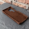 Накладка Stenk Cover Crazy Horse для Samsung Galaxy S26 Ultra Коричневый Накладка Stenk Cover Crazy Horse для Samsung Galaxy S26 Ultra Коричневый