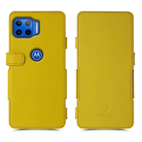чехол-книжка на Motorola Moto G 5G Plus Желтый Stenk Prime фото 1