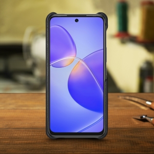 Шкіряна накладка Stenk Cover для Infinix HOT 12 Play Чорна