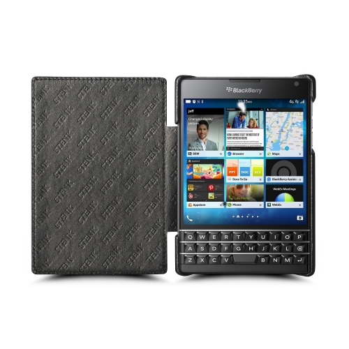 чехол-книжка на BlackBerry Passport Черный Stenk Premium фото 2