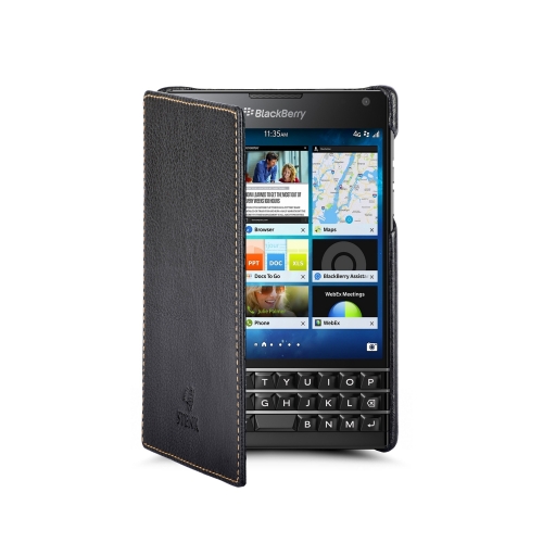 чехол-книжка на BlackBerry Passport Черный Stenk Premium фото 1