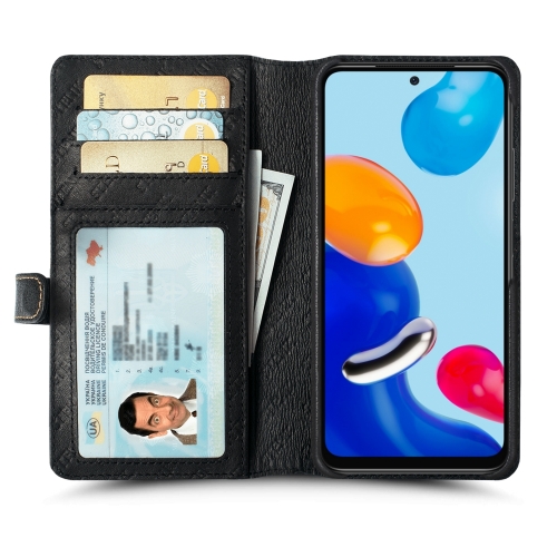 чехол-кошелек на Xiaomi Redmi Note 11 Черный Stenk Premium Wallet фото 2
