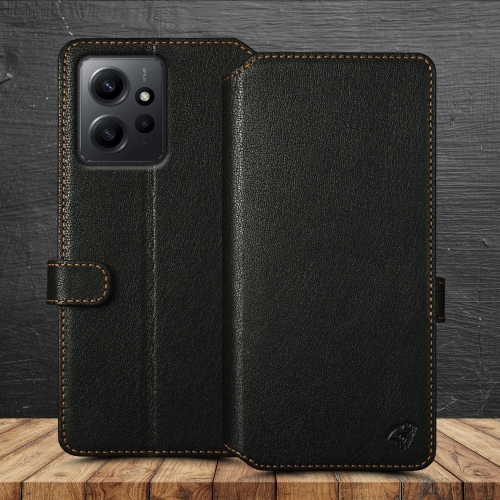 чехол-кошелек на Xiaomi Redmi Note 12 4G Черный Stenk Premium Wallet фото 1
