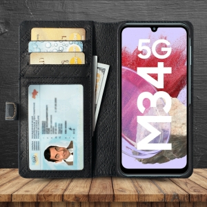 Чохол книжка Stenk Premium Wallet для Samsung Galaxy M34 5G Чорний