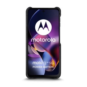 Кожаная накладка Stenk Reptile Cover для Motorola Moto G54 Power Чёрный