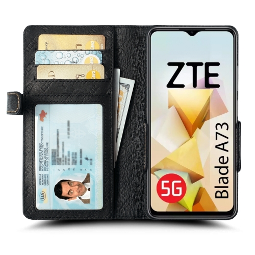 чохол-книжка на ZTE Blade A73 5G Чорний Stenk Wallet фото 2