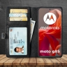 Чехол-портмоне Stenk Premium Wallet для Motorola Moto G85 Чёрный