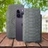 Футляр Stenk Sportage Python для Apple iPhone 14 Pro Сірий
