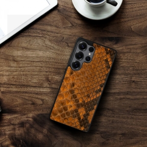 Накладка SkinBacker Mini Python Scales для Samsung Galaxy S25 Ultra Коричневий