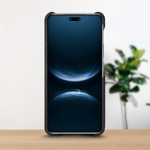 Шкіряна накладка Stenk WoodBacker для HuaWei Nova 14 Pro Чорний