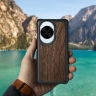 Шкіряна накладка Stenk WoodBacker для HuaWei Nova 14 Pro Чорний