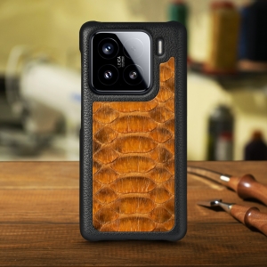 Накладка Stenk ExBacker Python Scales для Xiaomi 15 Коричневый