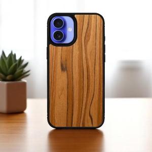 Накладка SkinBacker Wood для Apple iPhone 16 Римська оливка