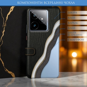 Чохол книжка Stenk Premium для Realme GT 7 Чорний