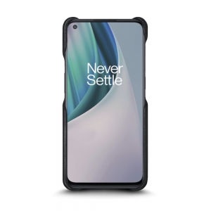 Шкіряна накладка Stenk Reptile Cover для OnePlus Nord N10 Чорна