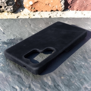 Накладка Stenk Cover Crazy Horse для Samsung Galaxy S26 Ultra Синий