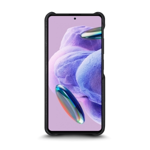 Кожаная накладка Stenk Reptile Cover для Xiaomi Redmi Note 12 Pro Plus 5G Чёрная