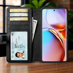 Чохол книжка Stenk Premium Wallet для Motorola Edge 40 Pro Чорний