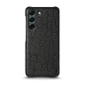 Кожаная накладка Stenk Reptile Cover для Samsung Galaxy S22 5G Чёрный