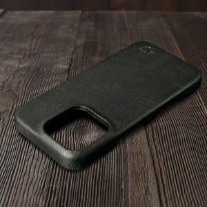 Шкіряна накладка Stenk Cover для Apple iPhone 16 Pro Max Чорний