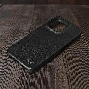 Шкіряна накладка Stenk Cover для Apple iPhone 16 Pro Max Чорний