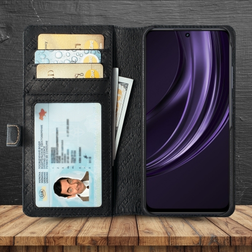 чохол-гаманець на Realme 13 5G Чорний Stenk Premium Wallet фото 2