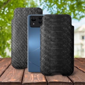 Футляр Stenk Sportage Python для ASUS ZenFone 11 Ultra Чёрный